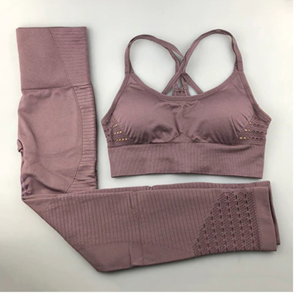 NWOT Seamless Yoga fitness leggings set